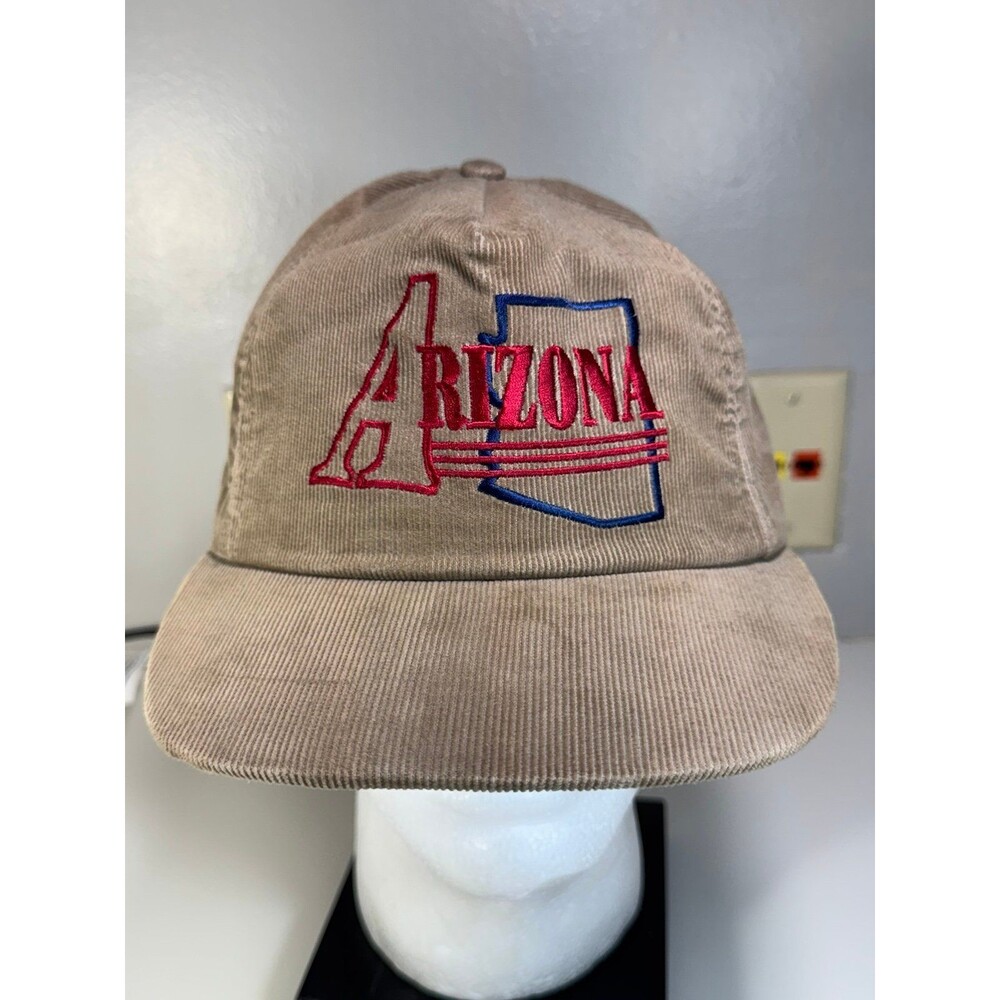 Vintage Arizona Corduroy‎ Snapback Hat Cap USA